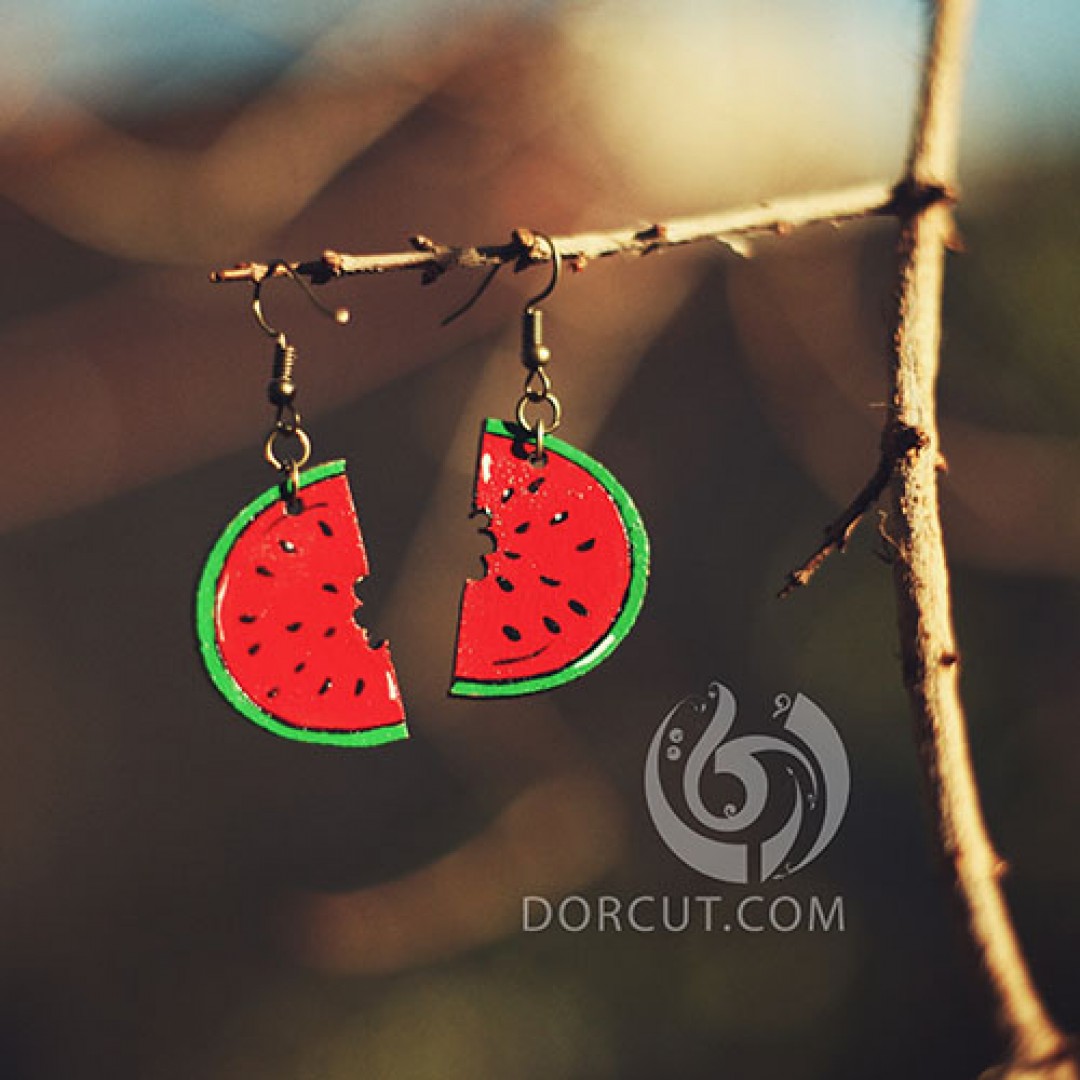 گوشواره هندونه ای