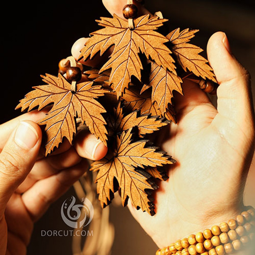 گردن آویز برگ پاییزی 2